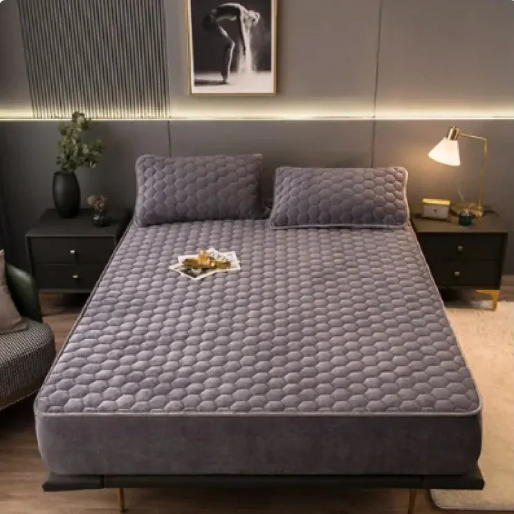 Cozy Nest 3-Piece Brushed Quilted Mattress Set