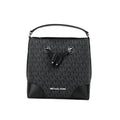 Michael Kors Mercer Small Black PVC Bucket Crossbody Bag